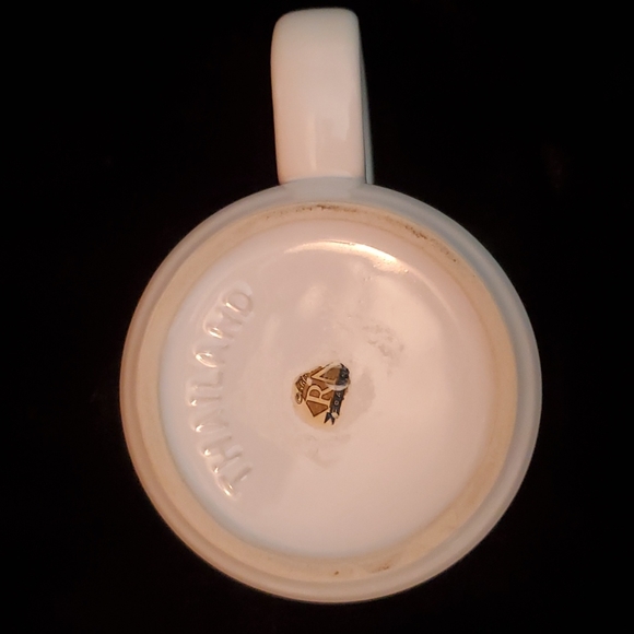 31)  UNITED STATES NAVY Coffee Cup-White/Blue/Yellow-Eagle Flying-15oz-EC - Picture 5 of 7